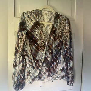 Ted Baker Blouse Size 1 Animal Print